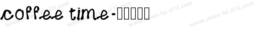 coffee time字体转换